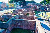 Turnhalle der Terme di Nettuno (Römische Neptunbäder), archäologische Ausgrabungsstätte Ostia Antica, Ostia, Provinz Rom, Latium (Latium), Italien, Europa