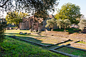 Stadium, Hadrian's Villa, UNESCO World Heritage Site, Tivoli, Province of Rome, Latium (Lazio), Italy, Europe
