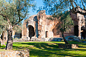 Small Baths, Hadrian's Villa, UNESCO World Heritage Site, Tivoli, Province of Rome, Latium (Lazio), Italy, Europe