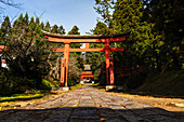 The Mount Iwaki Shrine, near Hirosaki, North Honshu, Japan, Asia