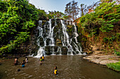 Musseleje-Wasserfall, Malanje, Angola, Afrika