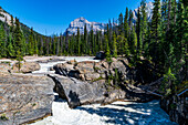 Natural Bridge Lower Falls, Yoho National Park, UNESCO World Heritage Site, British Columbia, Canada, North America