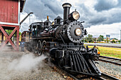 Steam train in the Nevada State Railroad Museum, Carson City, Nevada, United States of America, North America