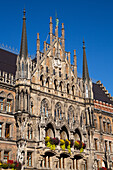 New Town Hall, Marienplatz (Plaza) (Square), Old Town, Munich, Bavaria, Germany, Europe