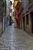 Straßenszene, Altstadt, Rovinj, Kroatien, Europa