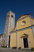 St. Stephens Kirche, Hauptplatz, Motovun, Zentralistrien, Kroatien, Europa