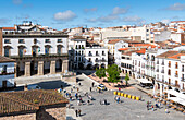 Plaza Mayor, Caceres, Extremadura, Spanien, Europa