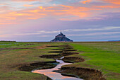Mont Saint Michel, UNESCO-Welterbestätte, Normandie, Frankreich, Europa