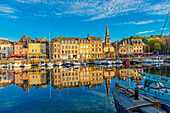 Honfleur Harbour, Honfleur, Normandy, France, Europe