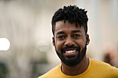 African american man looking at the camera