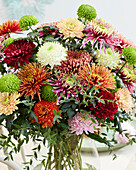 Mixed chrysanthemum bouquet