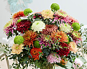 Mixed chrysanthemum bouquet