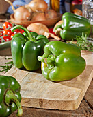 Green peppers, Capsicum annuum