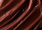 Close-up of chocolate icing