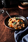 Butternut squash and sage risotto with wine and parmesan