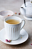 Tea with Dried Rose Budsv