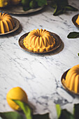 Lemon Panna Cotta circular desserts