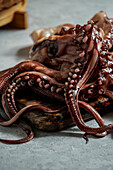 Raw octopus tentacles