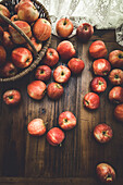 Apples in a rustic kitchen