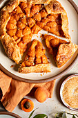 A French Apricot Galette dessert