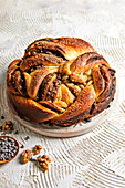 Fresh Chocolate Walnut Swirl Bread