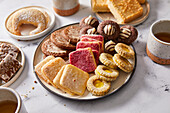 Plate of various Christmas Cookies