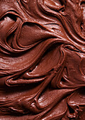 Close-up of chocolate icing