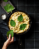 Focaccia with Perilla Leaves