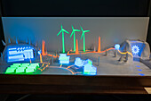 Interactive model of hydroelectric plant at Nikola Tesla exhibition
