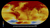 Global temperature anomalies, 2023