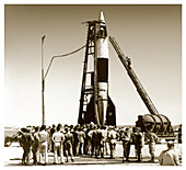 V-2 rocket before early US launch