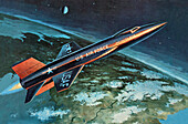 X-15 aircraft, illustration