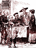 Chinese magus, 19th century illustration