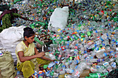 Plastic bottle recycling, Dhaka, Bangladesh