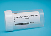 Sperm hyaluronan-binding assay