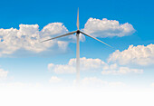 Wind turbine, composite image