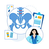 Ankylosing spondylitis, illustration