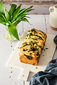 Spinach and feta pull-apart bread