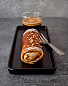 Crêpe with praline filling and espresso