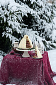Christmas cake in the shape of a hat