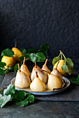 Poached pears