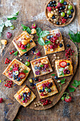 Puff pastry with summer berries