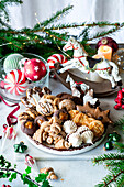 A variety of Christmas biscuits