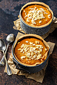 Orange cake with flaked almonds