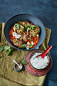 Courgette and kofta curry