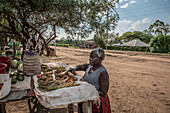 Road-side vegetable stall, Kenya