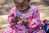 Child playing, Kenya