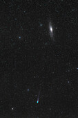 Comet 12P/Pons-Brooks and Andromeda Galaxy, 2024