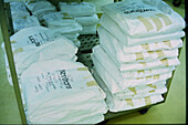 Bags of imported blood clotting factor VIII concentrate