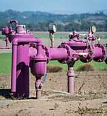 Sanitised wastewater pipes for agriculture, USA